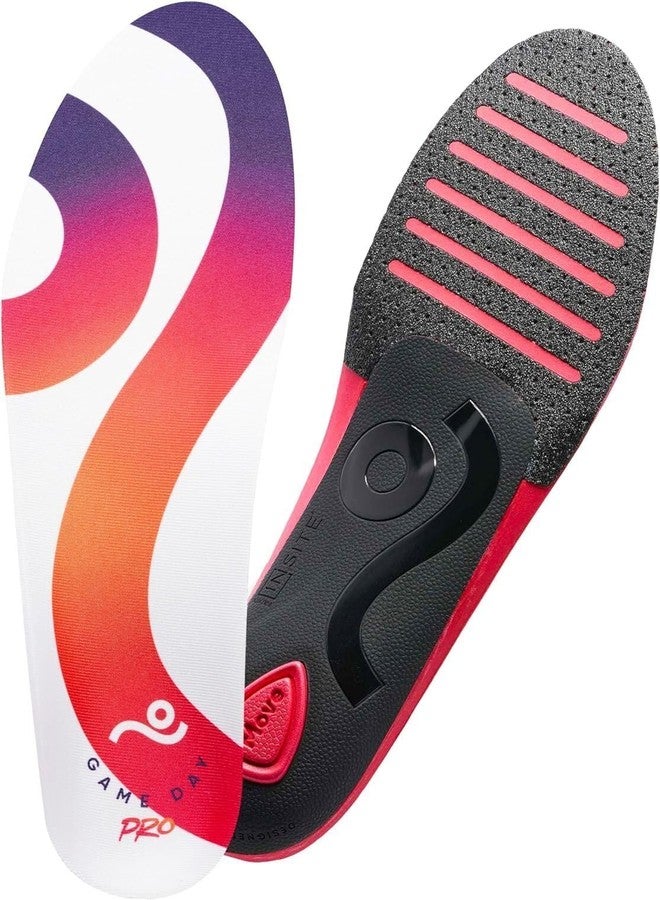 MOVE Game Day Pro- Ultimate Performance Sports Insoles for Basketball, Volleyball, Football, Tennis, Athletics, Baseball, Running, and Active Lifestyle. Extra Shock Absorption (M 12-12.5/WM 13.5-14) - Image 1